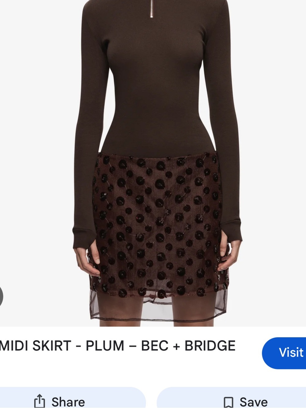 Bec & Bridge Rhi midi skirt in plum sequin!